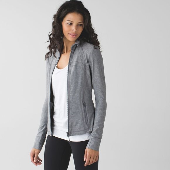 NWOT Lululemon Define Jacket *Brushed Luon, Sz 6, Heathered Slate - Picture 3 of 8